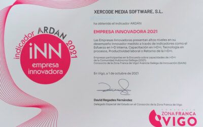 Xercode logra el indicador ARDÁN de Empresa Innovadora 2021